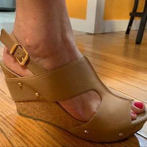 Summer wedge sandals